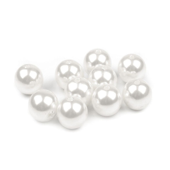 Plastic imitation pearl beads glance ø12 mm - Red (50 Pieces) Plastic imitation pearl beads glance ø12 mm - Red (50 Pieces)