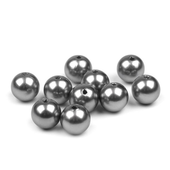 Plastic imitation pearl beads glance ø12 mm - Red (50 Pieces) Plastic imitation pearl beads glance ø12 mm - Red (50 Pieces)