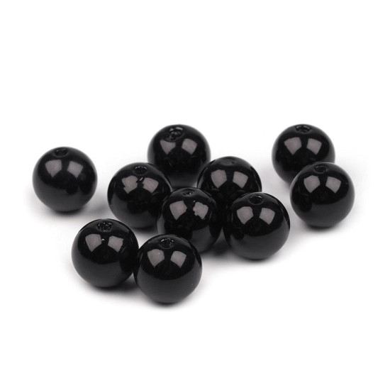 Plastic imitation pearl beads glance ø12 mm - Red (50 Pieces) Plastic imitation pearl beads glance ø12 mm - Red (50 Pieces)
