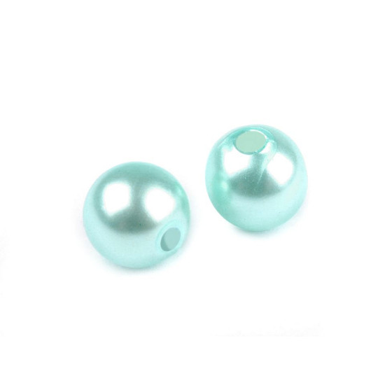 Plastikowe koraliki woskowane / perły glance ø6 mm - Różowy fiolet (100 Gramy)
