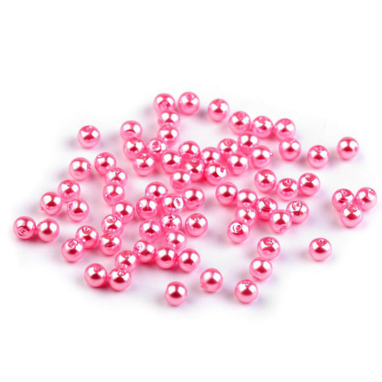 Plastic imitation pearl beads glance ø5 mm - Cream (10 Grams) Plastic imitation pearl beads glance ø5 mm - Cream (10 Grams)
