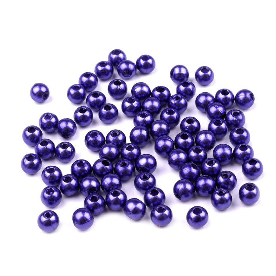 Plastic imitation pearl beads glance ø5 mm - Cream (10 Grams) Plastic imitation pearl beads glance ø5 mm - Cream (10 Grams)