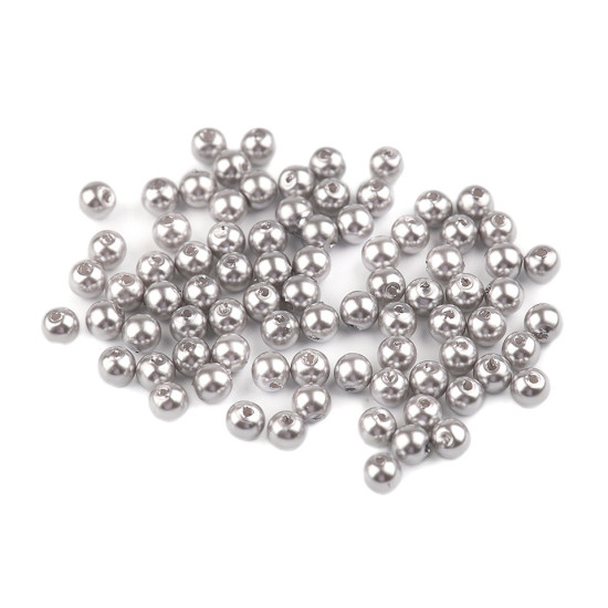 Plastic imitation pearl beads glance ø5 mm - Cream (10 Grams) Plastic imitation pearl beads glance ø5 mm - Cream (10 Grams)