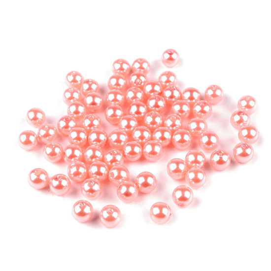 Plastikowe koraliki woskowane / perły glance ø8 mm - Szary (100 Gramy) Plastikowe koraliki woskowane / perły glance ø8 mm - Szary (100 Gramy)