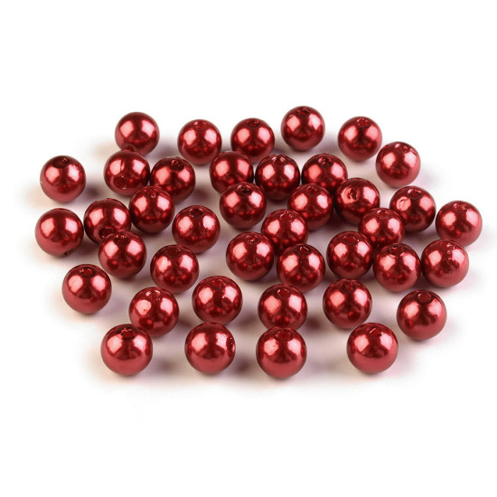 Plastikowe koraliki woskowane / perły glance ø8 mm - Szary (100 Gramy) Plastikowe koraliki woskowane / perły glance ø8 mm - Szary (100 Gramy)