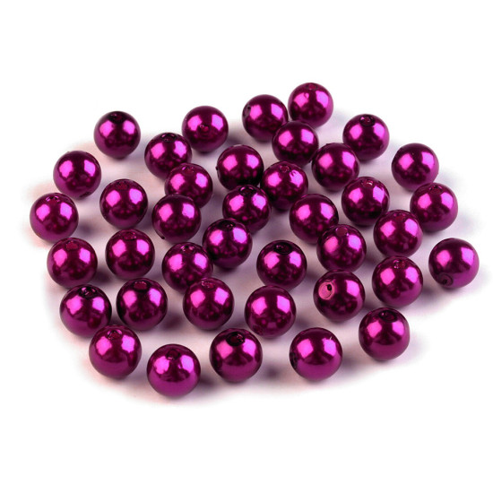 Plastikowe koraliki woskowane / perły glance ø8 mm - Szary (100 Gramy) Plastikowe koraliki woskowane / perły glance ø8 mm - Szary (100 Gramy)