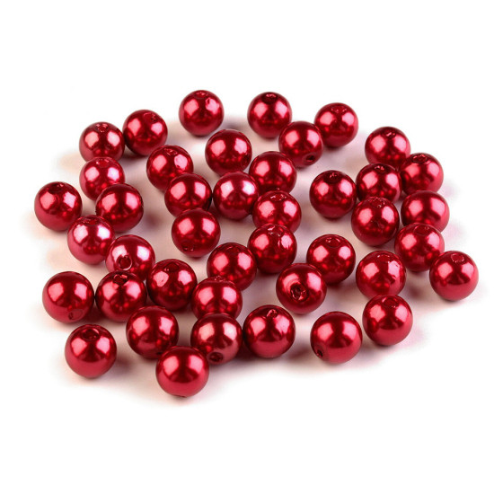 Plastikowe koraliki woskowane / perły glance ø8 mm - Szary (100 Gramy) Plastikowe koraliki woskowane / perły glance ø8 mm - Szary (100 Gramy)