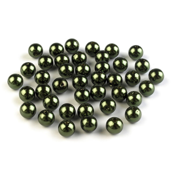 Plastikowe koraliki woskowane / perły glance ø8 mm - Szary (100 Gramy) Plastikowe koraliki woskowane / perły glance ø8 mm - Szary (100 Gramy)