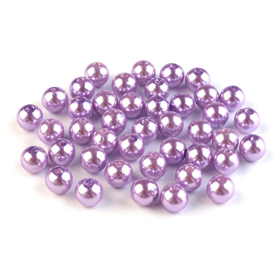 Plastikowe koraliki woskowane / perły glance ø8 mm - Szary (100 Gramy) Plastikowe koraliki woskowane / perły glance ø8 mm - Szary (100 Gramy)