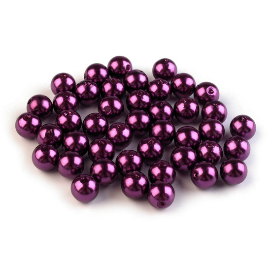 Plastikowe koraliki woskowane / perły glance ø8 mm - Szary (100 Gramy) Plastikowe koraliki woskowane / perły glance ø8 mm - Szary (100 Gramy)