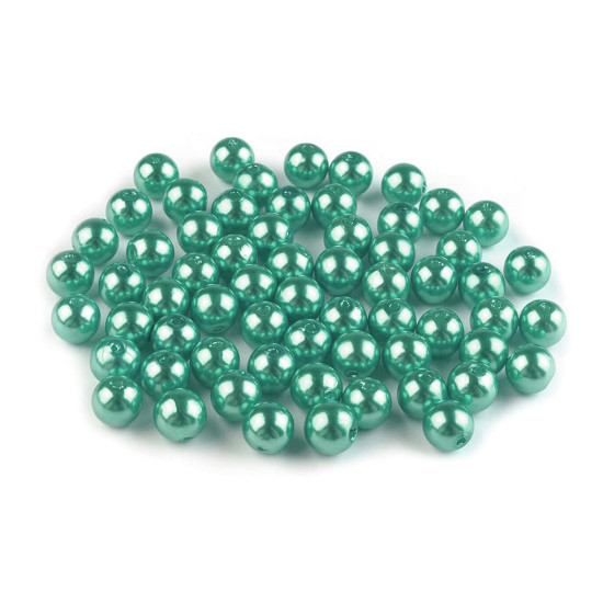 Plastikowe koraliki woskowane / perły glance ø8 mm - Szary (100 Gramy) Plastikowe koraliki woskowane / perły glance ø8 mm - Szary (100 Gramy)