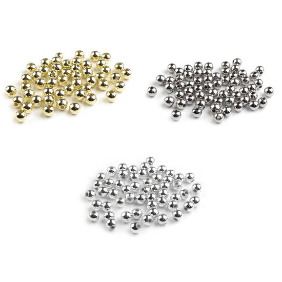 Mărgele plastic glance metalic, ø6 mm - Argintiu închis (100 Grame) Mărgele plastic glance metalic, ø6 mm - Argintiu închis (100 Grame)