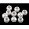 Abalorios de plástico, 11x15 mm - Perla blanca (10 Piezas)