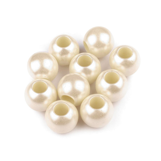 Koraliki plastikowe duży otwór do przewlekania 11x15 mm - Różowy jasny (500 Sztuki) Koraliki plastikowe duży otwór do przewlekania 11x15 mm - Różowy jasny (500 Sztuki)