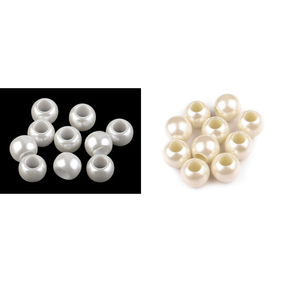 Koraliki plastikowe duży otwór do przewlekania 11x15 mm - Różowy jasny (500 Sztuki) Koraliki plastikowe duży otwór do przewlekania 11x15 mm - Różowy jasny (500 Sztuki)