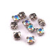Dżety w oprawie do przyszycia ø10 mm - Crystal (40 Sztuki) Dżety w oprawie do przyszycia ø10 mm - Crystal (40 Sztuki)