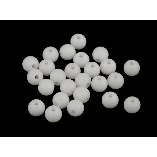 Matte acrylic beads ø8 mm - Anthracite (250 Pieces)