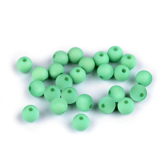 Matte acrylic beads ø8 mm - Anthracite (250 Pieces)