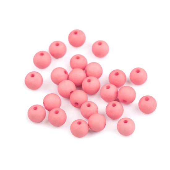 Matte acrylic beads ø8 mm - Anthracite (250 Pieces)