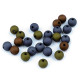 Matte acrylic beads ø8 mm - Anthracite (250 Pieces)