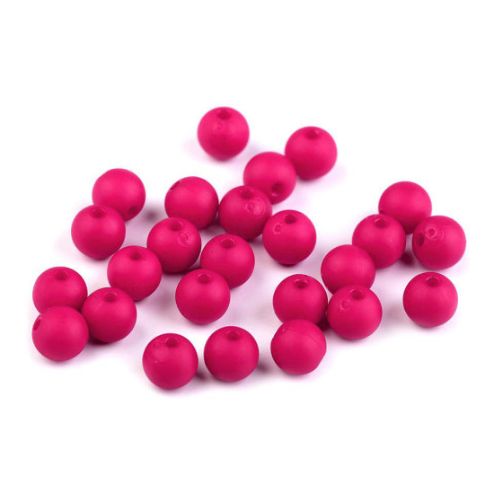 Matte acrylic beads ø8 mm - Anthracite (250 Pieces)