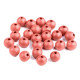 Cuentas de madera ø10 mm - Rojo claro (100 Gramos) Cuentas de madera ø10 mm - Rojo claro (100 Gramos)