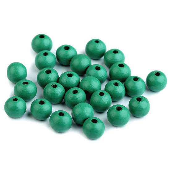 Cuentas de madera ø10 mm - Rojo claro (100 Gramos) Cuentas de madera ø10 mm - Rojo claro (100 Gramos)
