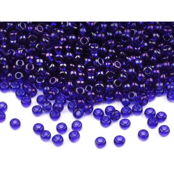 Rokail - koraliki szklane preciosa 10/0 - 2,3 mm z połyskiem - Niebieski królewski (20 Gramy)