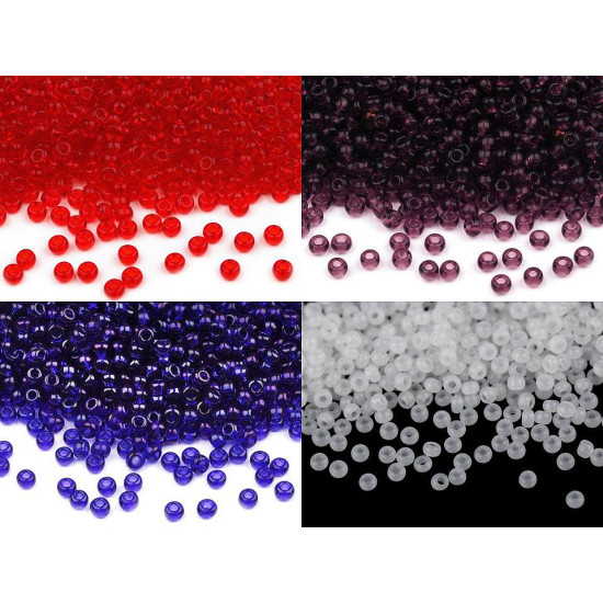 Rokail - koraliki szklane preciosa 10/0 - 2,3 mm z połyskiem - Czerwona truskawka (20 Gramy) Rokail - koraliki szklane preciosa 10/0 - 2,3 mm z połyskiem - Czerwona truskawka (20 Gramy)