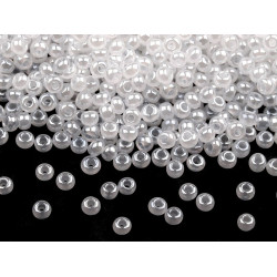 Rocallas preciosa 10/0 - 2,3 mm - Leche blanca (20 Gramos)