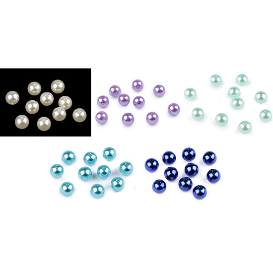 Plastikowe koraliki woskowane / perły glance ø10 mm - Miętowy (100 Gramy) Plastikowe koraliki woskowane / perły glance ø10 mm - Miętowy (100 Gramy)