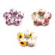 Perles à fleurs rondes en porcelaine, ø 12 mm - Jonquille jaune (10 Pièces) Perles à fleurs rondes en porcelaine, ø 12 mm - Jonquille jaune (10 Pièces)