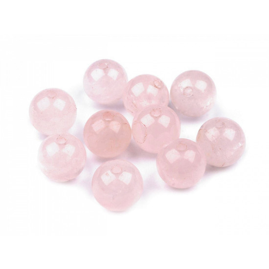 Perle minerali - cristallo di quarzo rosa, ø 10 mm - Quarzo rosa (76 Pezzi) Perle minerali - cristallo di quarzo rosa, ø 10 mm - Quarzo rosa (76 Pezzi)