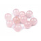 Abalorios minerales cuarzo rosa cristal ø10 mm - Cuarzo rosa (38 Piezas)