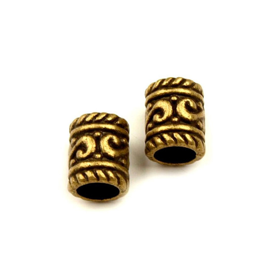 Capete șnur, ø4 mm - Platinum (10 Bucăți) Capete șnur, ø4 mm - Platinum (10 Bucăți)