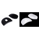 Shoulder pads with velcro thickness 10 mm embroidered edge - White (20 Pairs) Shoulder pads with velcro thickness 10 mm embroidered edge - White (20 Pairs)