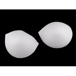 Bra pads for swimsuits / corsets size 36 - White (1 Pair)
