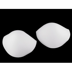 Bra pads for swimsuits / corsets size 38 - White (1 Pair)