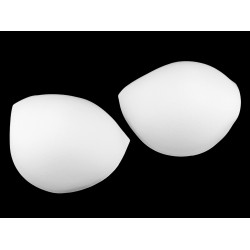 Bra pads for swimsuits / corsets size 42 - White (1 Pair)