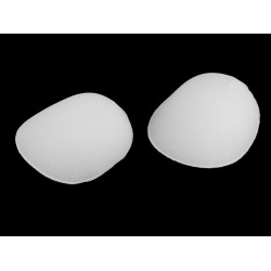 Raglan padding, thickness 15 mm, sewn - White (1 Pair)
