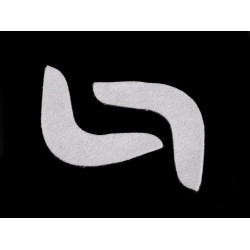 Sleeve padded interlining s, m, l - White (1 Pair)