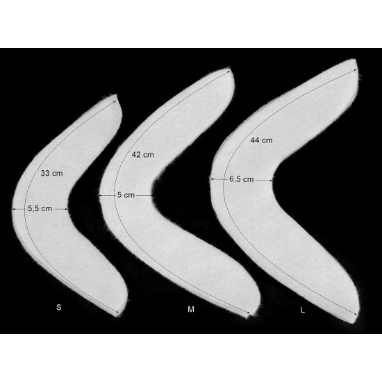 Sleeve padded interlining s, m, l - White (5 Pairs) Sleeve padded interlining s, m, l - White (5 Pairs)