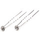 Ace de par cu stras, ø7,2 mm - Cristal (20 Bucăți) Ace de par cu stras, ø7,2 mm - Cristal (20 Bucăți)