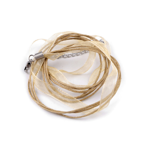 Multi-row string with clasp length 43 cm - White yellow (100 Pieces) Multi-row string with clasp length 43 cm - White yellow (100 Pieces)