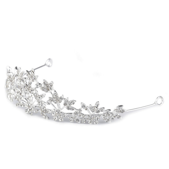 Diadem / tiara sztrasowa z oczkami - Crystal (3 Sztuki) Diadem / tiara sztrasowa z oczkami - Crystal (3 Sztuki)