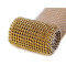 Acrylic pearl mesh ribbon / plastic bead pearl trimming, width 50 mm - Gold (36 Meters)