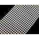 Acrylic pearl mesh ribbon / plastic bead pearl trimming, width 50 mm - Pearlwhite (36 Meters) Acrylic pearl mesh ribbon / plastic bead pearl trimming, width 50 mm - Pearlwhite (36 Meters)