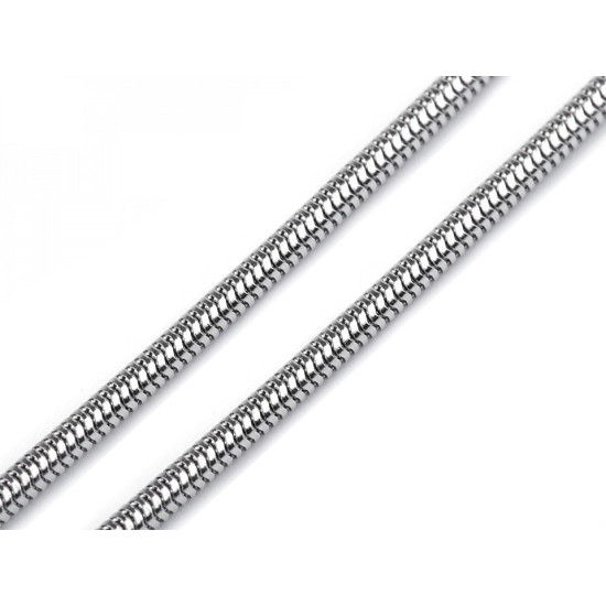 Catenina a serpente, in acciaio inox - Argento (1 Pezzo) Catenina a serpente, in acciaio inox - Argento (1 Pezzo)