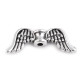 Fém köztes gyöngy angyalszárny 8x20 mm - Platina (10 Darabok)