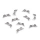 Fém köztes gyöngy angyalszárny 8x20 mm - Platina (10 Darabok)